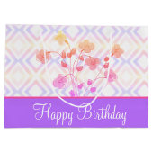 Happy Birthday Groot papier Tas stijl Groot Cadeauzakje (Achterkant)