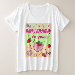 Happy Birthday Grote Maat T-shirt