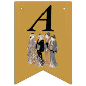 Happy Birthday Group  Geisha Dames Japan Vlaggetjes (Tweede vlag)