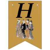 Happy Birthday Group  Geisha Dames Japan Vlaggetjes (Eerste vlag)