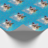 Happy Birthday Grumpy Cat Cadeaupapier (Hoek)