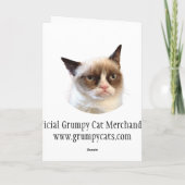 Happy Birthday Grumpy Cat Kaart (Achterkant)