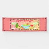 Happy Birthday Guacamole Margarita Custom Spandoek (Horizontaal)
