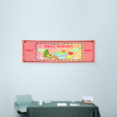 Happy Birthday Guacamole Margarita Custom Spandoek (Beurs)