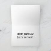 Happy Birthday Guinea Pig Kaart (Binnen)