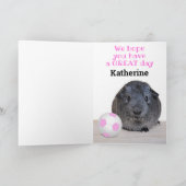 Happy Birthday Guinee Roze Voetbal Kaart (Binnen)