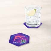 Happy Birthday Gymnastics Galaxy Tumbling Kartonnen Onderzetters (Insitu)