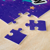 Happy Birthday Gymnastics Galaxy Tumbling Legpuzzel (Zijkant)