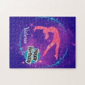 Happy Birthday Gymnastics Galaxy Tumbling Legpuzzel (Horizontaal)