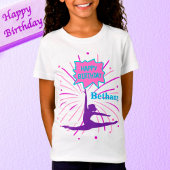 Happy Birthday Gymnastics Personalized T-shirt