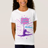 Happy Birthday Gymnastics Personalized T-shirt (Voorkant)