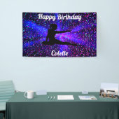 Happy Birthday Gymnastiek gepersonaliseerde banner (Beurs)