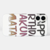  Happy Birthday Hakuna Matata Paars Inspir Case-Mate iPhone Case (Achterkant (horizontaal))