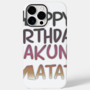  Happy Birthday Hakuna Matata Paars Inspir Case-Mate iPhone Case