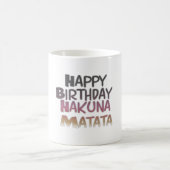  Happy Birthday Hakuna Matata Paars Inspir Koffiemok (Center)