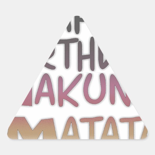  Happy Birthday Hakuna Matata Paars Inspir Sticker (Voorkant)