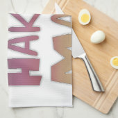 Happy Birthday Hakuna Matata Paars Inspir Theedoek (Quarter Fold)