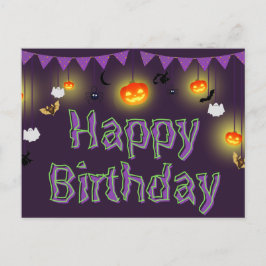 Happy Birthday Halloween Briefkaart