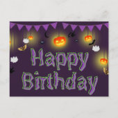 Happy Birthday Halloween Briefkaart (Voorkant)