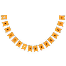 Happy Birthday Halloween Party Bunting Banner