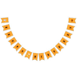 Happy Birthday Halloween Party Bunting Banner