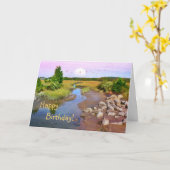 Happy Birthday Hammonasset Beach Kaart (Gele Bloem)