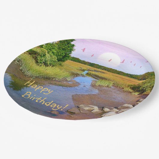 Happy Birthday Hammonasset Beach Paper Bord (Gekanteld)