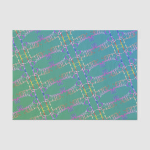 "Happy Birthday" Hand geschreven Tissuepapier