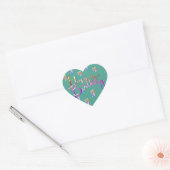 "Happy Birthday!" Handgeschreven met Ballet Toe Sh Hart Sticker (Envelop)
