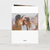 Happy Birthday Handschrift Foto Kaart (Achterkant)