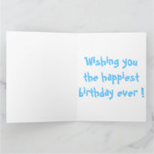 "HAPPY BIRTHDAY" HAPPY FACE KAART (Binnen)