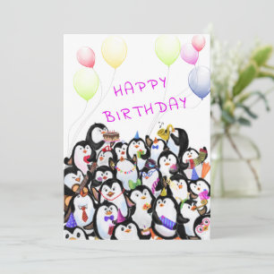 Happy Birthday - Happy Penguins Party-feestdag