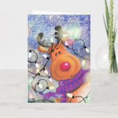 Happy Birthday - Happy Reindeer - Speciaal Kaart (Achterkant)