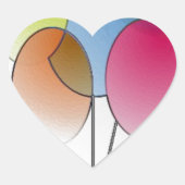 Happy Birthday Hart Sticker (Voorkant)