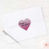 Happy Birthday Hart Sticker (Envelop)