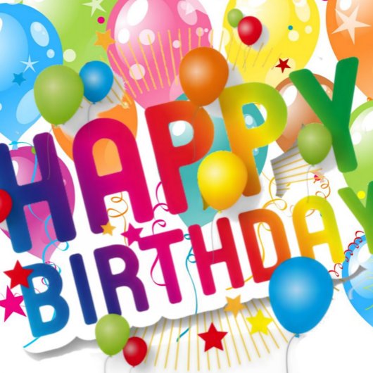 Happy Birthday Hart Sticker