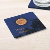 Happy Birthday Harvest Moon Kartonnen Onderzetters (Schuin)