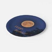 Happy Birthday Harvest Moon Papieren Bordje (Gekanteld)