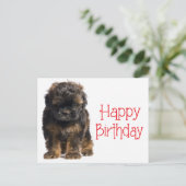 Happy Birthday Havanese Puppy Dog Briefkaart (Staand voorkant)