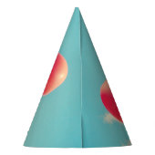 Happy Birthday Heart-ballonnen Feesthoedjes (Achterkant)