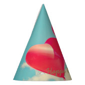 Happy Birthday Heart-ballonnen Feesthoedjes (Links)