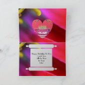 Happy Birthday Heart Kaart (Binnen)