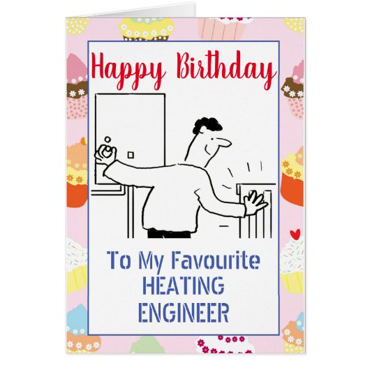 Happy Birthday Heating Engineer (Voorkant)