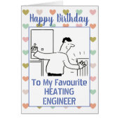 Happy Birthday Heating Engineer (Voorkant)