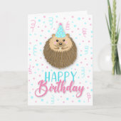 Happy Birthday Hedgie Kaart (Voorkant)