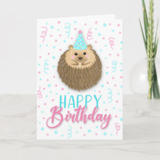 Happy Birthday Hedgie Kaart