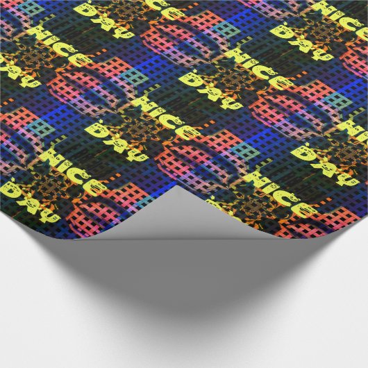 Happy Birthday heeft een fijne dag Cadeaupapier (Hoek)