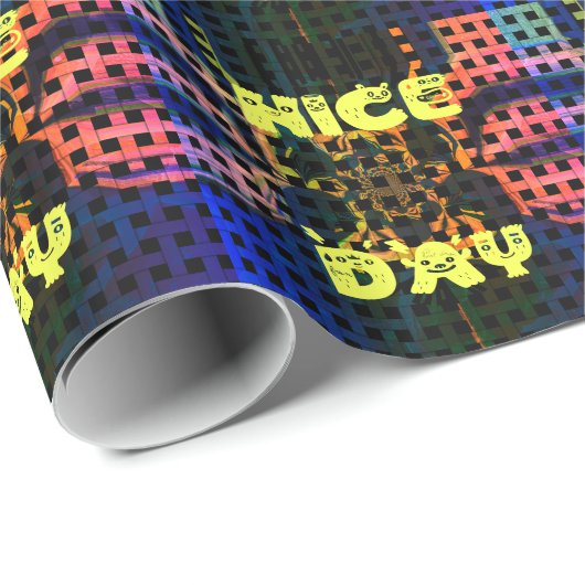 Happy Birthday heeft een fijne dag Cadeaupapier (Rol Hoek)