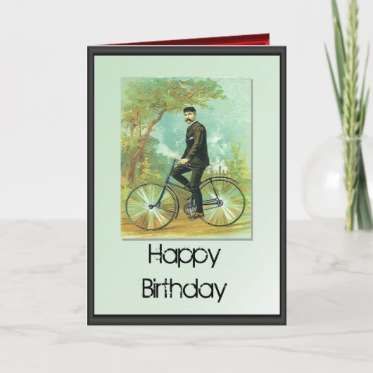 Happy Birthday - Heren op de fiets Kaart (Voorkant)