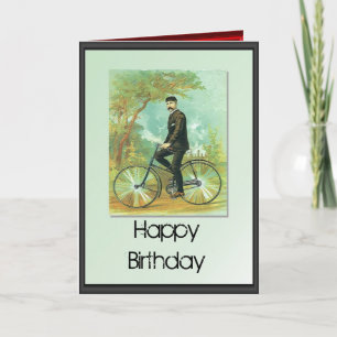 Happy Birthday - Heren op de fiets Kaart